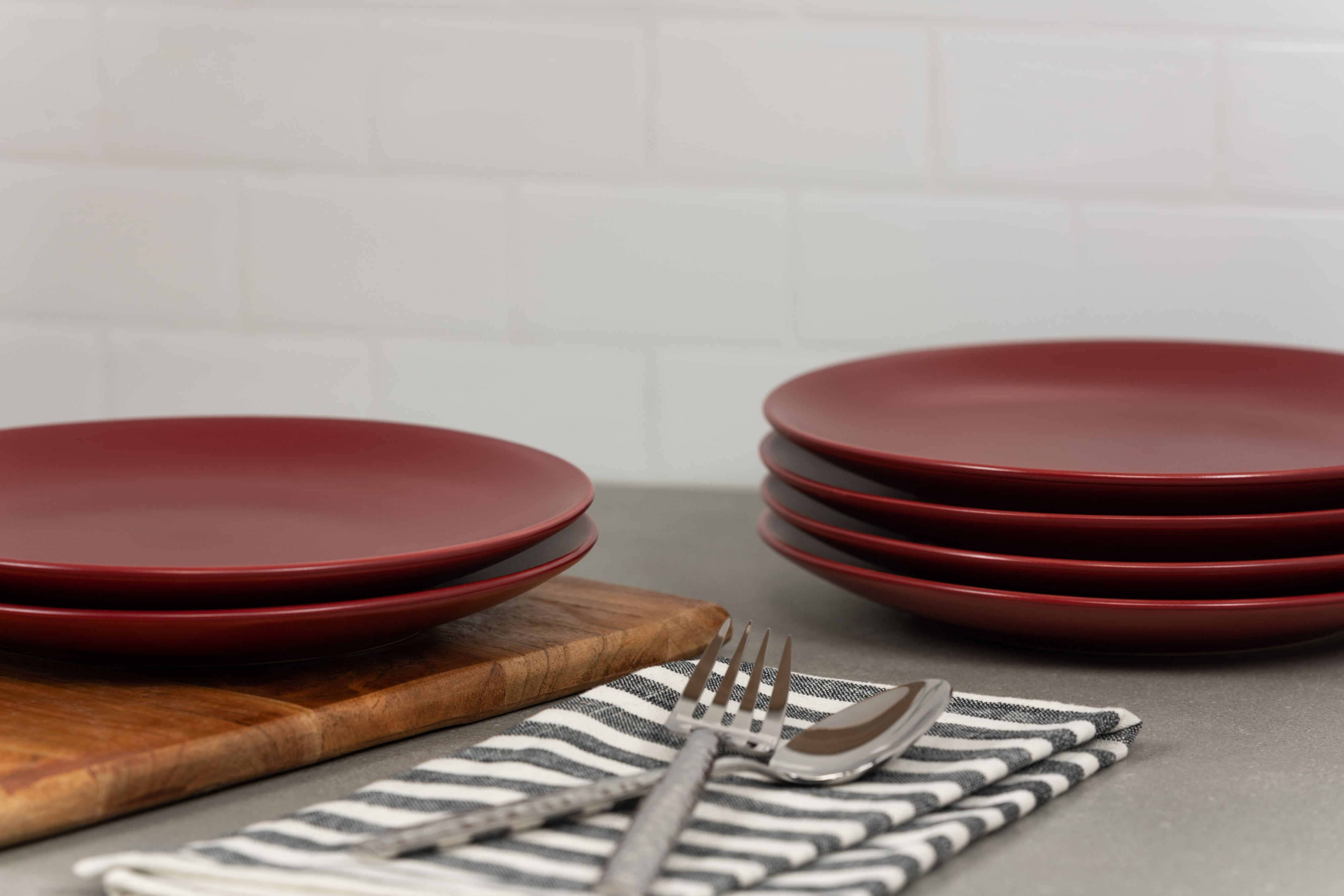10 Strawberry Street Wazee Matte Salad Plate, Set of 6