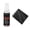 black cloth, variant on Vinyls Record Cleaner 30ml Cleaning Fluid for Dust and Dirt Removal Cloth Microfiber Cloth Record Maintenance Tool