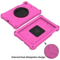 thumbnail image 6 of Dteck Kids Case for iPad mini 5, iPad mini 4 Case, iPad mini 3/2/1 Case 7.9-inch, Rotating Stand Handle Grip Kids Friendly Silicone Shockproof Shell Shockproof Rugged Case for iPad mini 7.9",Rose, 6 of 7
