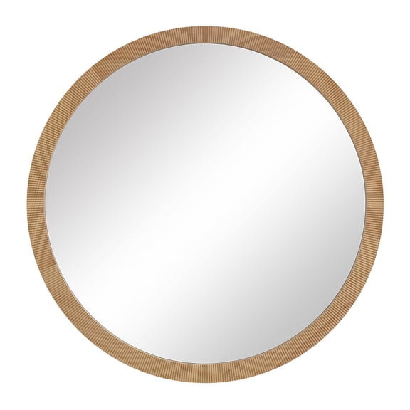 Renwil Noto 40" H x 40" W Wall Mirror, Brown