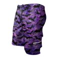 thumbnail image 4 of GrmtClth Halloween print shorts for men Funny Jack O Lantern Cute Pumpkin Utility Cargo Shorts Quick Dry Knee Length Short Pants Fun Travel Beach Clothing Dark Purple 2XL, 4 of 5