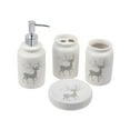 thumbnail image 1 of 4Pc Ceramic Bathroom Set (Silver Bells Reindeer), 1 of 1