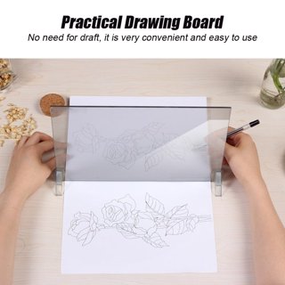 LHCER Drawing Light Board, Stencil Board,Stencil Board Light Box Tracing  Drawing Board Sketch Mirror Reflection Phone Dimming 