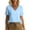 Light Blue, variant on Womens Short Sleeve Cotton Shirts Casual Summer V Neck Cute Loose Beach Work Blouse Tops