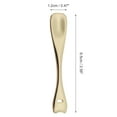thumbnail image 4 of Unique Bargains 2 Pcs Mini Makeup Cosmetic Spoon Hangable Wave Tail Facial Mask Spatula Gold Tone, 4 of 6