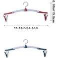 thumbnail image 3 of Laklulu - Perchas plegables de plástico portátiles de 4 piezas, perchas plegables giratorias de 360°, perchas plegables antideslizantes, perchas que ahorran espacio para la familia, viajes en, 3 of 5