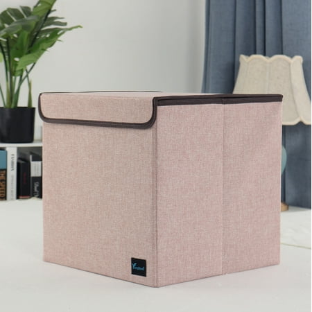 storage lid fabric pink cube foldable pale organizer bin basket dialog displays option button additional opens zoom
