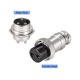 thumbnail image 3 of Conector de aviación GX16 de 16mm 2 terminales 7A 400V Uxcell con tapa de enchufe 5 juegos, 3 of 5