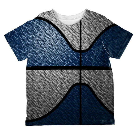 Championship Basketball Navy Blue & Grey All Over Toddler T Shirt