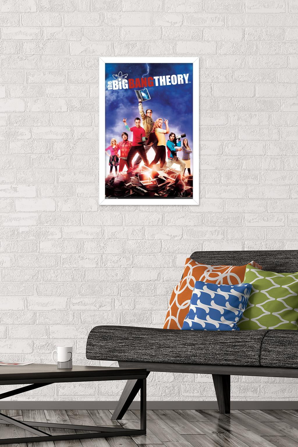 The Big Bang Theory - Key Art Wall Poster, 14.725" x 22.375", Framed