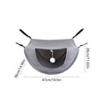 thumbnail image 3 of Cat Cage Hammock, Hanging Soft Pet Bed for Kitten Ferret Puppy Rabbit or Small Pet, Breathable Mesh Hanging Bed for Pets, 2 Level Indoor Pet House for Summer, 3 of 6