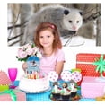 thumbnail image 5 of Opossum Birthday Party Supplies Decorations Plates Cake Topper Backdrop Banner Decor, 5 of 7