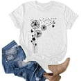 thumbnail image 2 of Birdeem T-Shirt Blouse à Manches Courtes à Col Rond Imprimé pour Femmes Grande Taille, 2 of 5