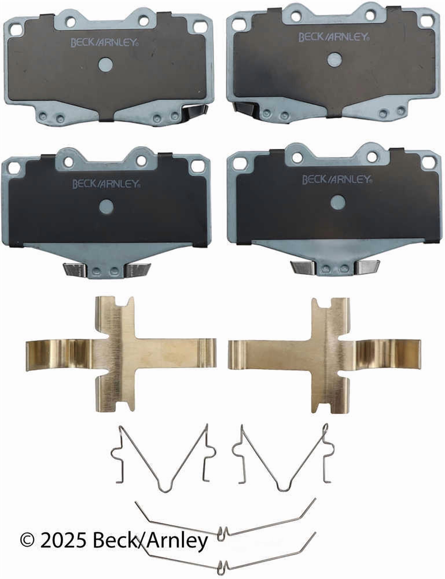 BeckArnley 085-6391 Premium Asm Pads W / Hardware