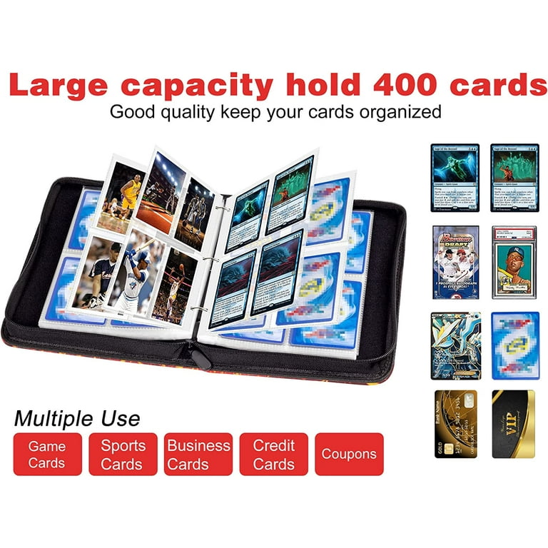 J&G Trading Card Holder  Card Binder 4 Pocket, 50 Sleeves Fits