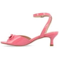 thumbnail image 3 of Journee Womens Jennifer Kitten Heel Ankle Strap Open Toe Dress Sandals, 3 of 9