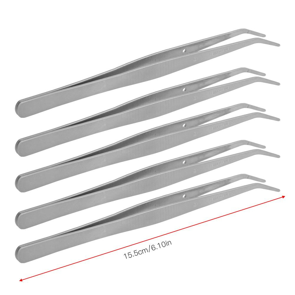Sewing Tweezers, 5Pcs Stainless Steel Exquisite Workmanship Curved Sewing  Tweezers Curved Fine Tip For Sewing Machine For DIY Crafts 