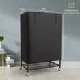 thumbnail image 4 of KNUTI Universal Bird Cage Cover Small Animal Good Night Blackout 51" x 38" x 23.5" Inch  - Black, 4 of 6
