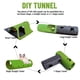 thumbnail image 5 of Gatitos Gatos Túnel DIY Tela de fieltro Ensamblar Túneles de juego de mascotas de juguete Irfora Verde, 5 of 7