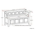 thumbnail image 4 of Atlin Designs Banc de Rangement d'Entrée, Noir, 4 of 5