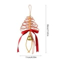 thumbnail image 3 of Uutvery Pink Flax Woven Christmas Tree Hanging Ornament Handmade Holiday Decor Christmas Hanging Decor Funny Xmas Decoration Farmhouse Xmas Wall Art Home Display 11.81x4.33 Inch, 3 of 7