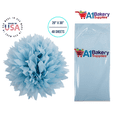 thumbnail image 2 of Light Blue Tissue Paper Squares Bulk 48 Sheets, A1 Bakery Supplies, Large 20 Inch x 30 Inch, 2 of 13