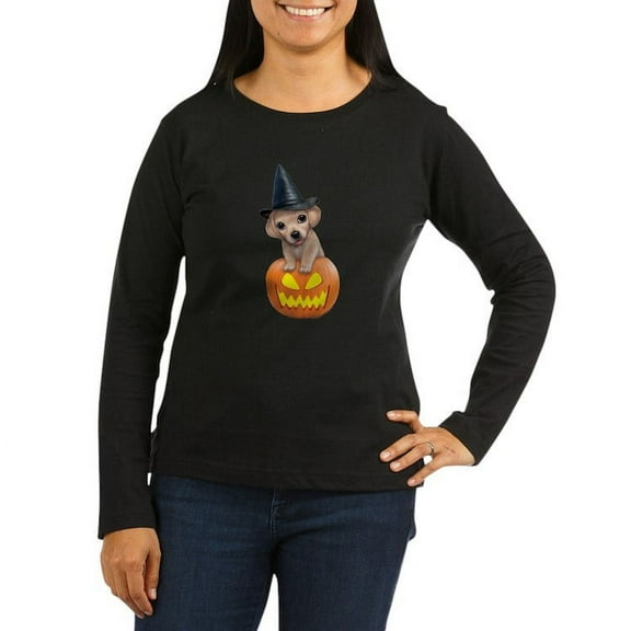 CafePress - PD Moreno's Halloween Women's Long Sleeve T Shirt - Women's Long Sleeve Graphic Tee Casual Fit