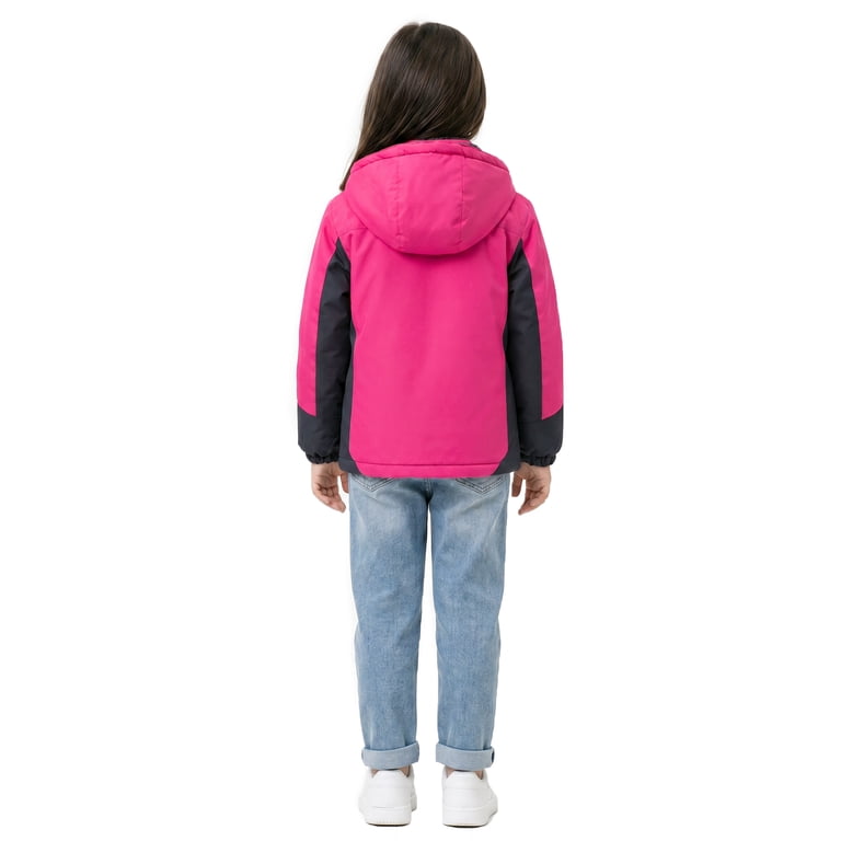 Wantdo Girl's Waterproof Hooded Ski Jacket in Rosy photo 2