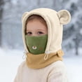 thumbnail image 3 of Kids Balaclava Hat with Face Mask Polar Soft Warm Cold Weather Hat for Boys Girls 4-12 Years Skiing Cycling Camping and Winter Play Kids Cold Weather Gear, 3 of 5