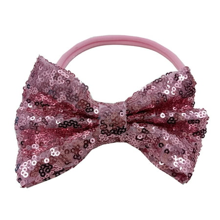 

Hair Accessories for Girls Baby Paillette Headband Bowknot Elastic Hair Band for Infant Hair Accessory