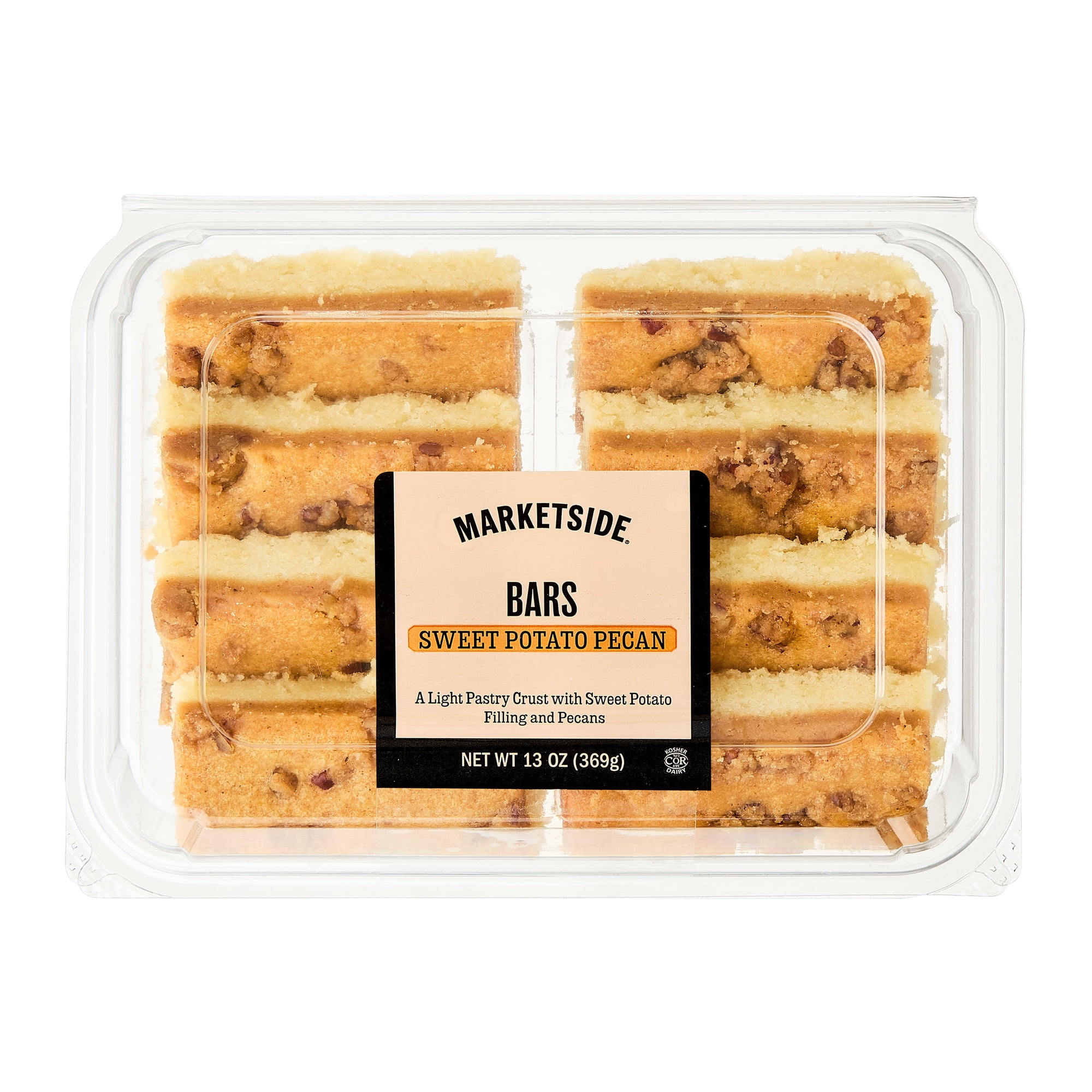 Marketside Baked Sweet Potato Pecan Bars, 13 oz, 8 Count