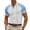 White, variant on TKKCS Mens Color Block Polo Shirt- Raglan Sleeve Casual Lightweight Summer Turndown Collar Breathable Short Sleeve Polos Light Blue Size 3XL