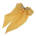 thumbnail image 5 of Unique Bargains 1 Pc Bow Ribbon French Barrette Hair Clips for Home Bright Yellow, 5 of 5