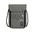 thumbnail image 2 of Gustave Travel Neck Wallet RFID Blocking Passport Holder Neck Pouch Waterproof Security Wallets with Adjustable Strap for Men Women "Gray", 2 of 10