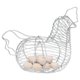 thumbnail image 2 of 26-27 Metal Egg Cabinet Cupboard Holder Egg Storage Basket Home Kitchen Rack White, 2 of 5
