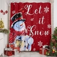 thumbnail image 2 of Red Winter Shower Curtains for Bathroom, Christmas Cardinal Bird Snowman Waterproof Fabric Shower Curtain for Bathroom Bathtub Decoration, Machine Washable, 54x"78", 2 of 9