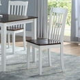 thumbnail image 5 of Acme Furniture ACME Green Leigh Dining Chair, White & Walnut, 5 of 5