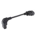 thumbnail image 4 of C14 to C13 Plug Cable, IEC 320 Male to Female Adapters Angle Cords 190mm (Pack of 1), 4 of 7
