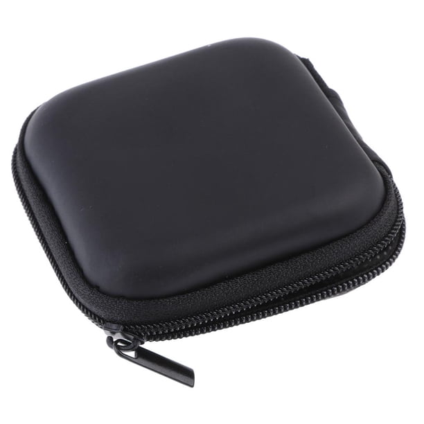 Estuche rígido multiusos Caja de almacenamiento Estuche resistente Estuche para auriculares - Negro Hugo Estuche para cable USB negro