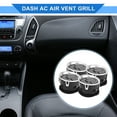 thumbnail image 2 of 4 Pcs Salida de A/C Central para Ford F150 LOBO 2009-2014 ABS Negro Tono Plateado Panel de Ventilación, 2 of 6