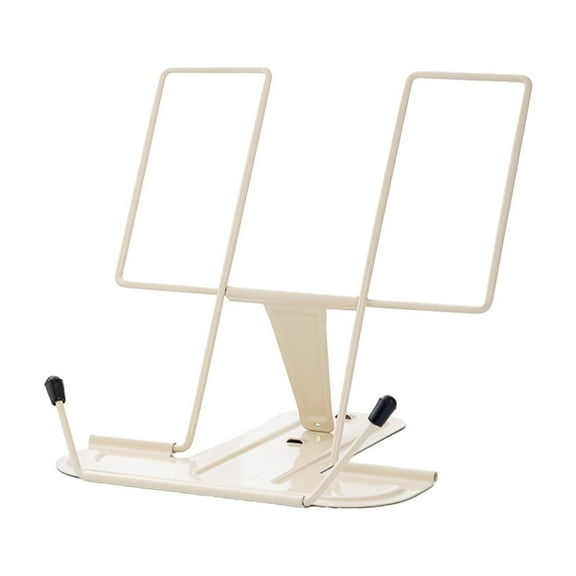 Portable Book Stand Simple Metal Reading Stand Foldable Portable Reading Bookshelf, Folding Music Stand for Sheet Music, Tablet, Cookbook Holder