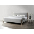thumbnail image 5 of Omax Decor Liana Upholstered Platform King Bed in Gray Boucle Fabric, 5 of 9