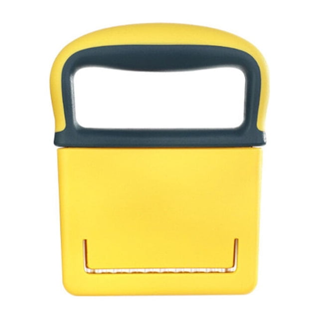 Naiovety Cortador de patatas Wavy Fry Maker Antideslizante Colgante Chopper Slicing Yellow Type2 NO2