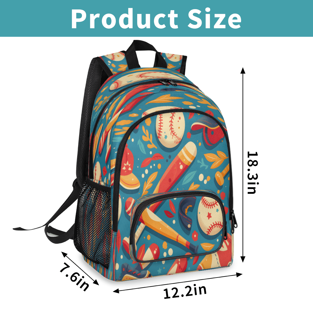 Herdesigns Baseball Laptop Backpack for Women Men, 18.3 Inch Sport Large Computer Backpacks Fashion Teacher Nurse Bag Casual Daypack for Work Travel