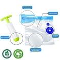 WVacFre Sous Vide Bags 15 Pcs with Pump, Reusable Food Storage Vacuum