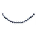 thumbnail image 3 of 14K White Gold 5-6mm Round Black Saltwater Akoya Cultured Pearl Necklace, 3 of 5