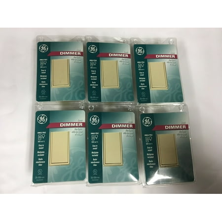 New GE Dimmer Touch Switch Wall Switch Plate 6 Pc light price history on PriceWatchPro