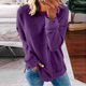 thumbnail image 1 of Puntoco moda mujer cuello redondo manga larga camiseta otoño estampado blusa suelta tops Puntoco Puntoco-4356, 1 of 5