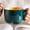 #B Green 600ml Large mug, variant on Farcauo 21oz Soup Bowls Microwave Safe with Handles Spoon and Coaster Cute Large Soup Mugs XXL Coffee Mug Big Ceramic Tea Cups Cappuccino Cup Gift Birthday Gifts for Women Soup Mug