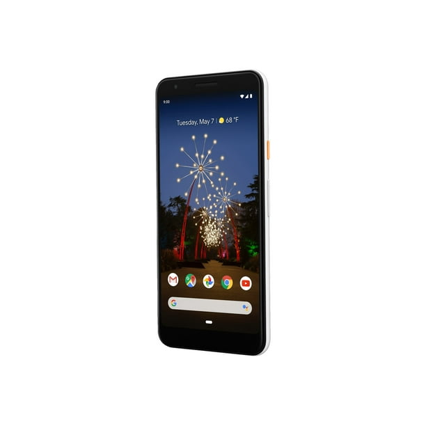 Google Pixel 3a XL - smartphone 4G - RAM 4 GB / Mémoire Interne 64 GB - Écran OLED - 6" - 2160 x 1080 pixels - Caméra Arrière 12,2 MP - Caméra avant 8 MP - Clairement Blanc